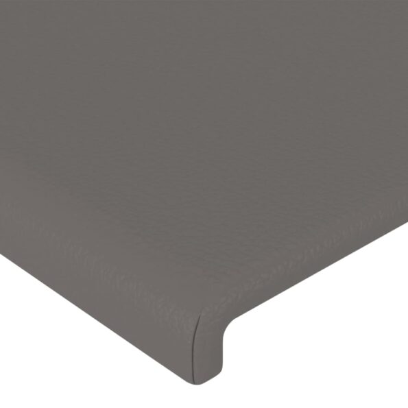 vidaXL Čelo postele sivé 180x5x118/128 cm umelá koža – Obrázok 4
