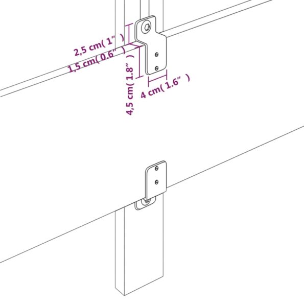 vidaXL Čelo postele sivé 180x5x118/128 cm umelá koža – Obrázok 6