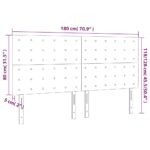 vidaXL Čelá postele 4 ks sivý 90x5x78/88 cm umelá koža – Obrázok 8