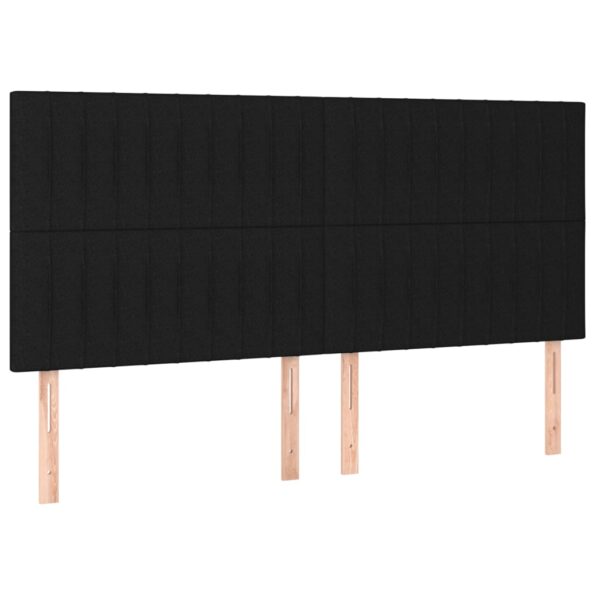 VXL8720287244509_a_en_hd_1.jpg vidaXL Čelá postele 4 ks čierne 90x5x78/88 cm látka – Obrázok 2