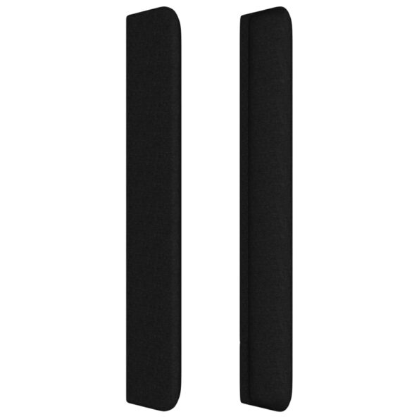 vidaXL Čelo postele so záhybmi čierne 83x16x118/128 cm látka – Obrázok 4