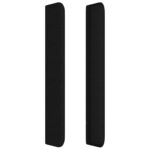 vidaXL Čelo postele so záhybmi čierne 183x16x118/128 cm látka – Obrázok 4