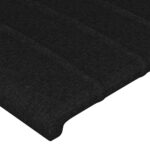 vidaXL Čelo postele so záhybmi čierne 183x16x118/128 cm látka – Obrázok 5