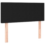 vidaXL Čelo postele s LED čierne 90x5x78/88 cm látka – Obrázok 4