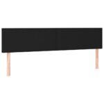 vidaXL Čelo postele s LED čierne 160x5x78/88 cm látka – Obrázok 4