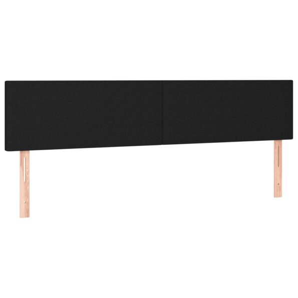vidaXL Čelo postele s LED čierne 160x5x78/88 cm látka – Obrázok 4