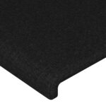 vidaXL Čelo postele s LED čierne 160x5x78/88 cm látka – Obrázok 5