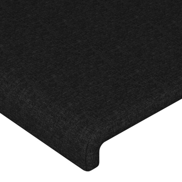 vidaXL Čelo postele s LED čierne 160x5x78/88 cm látka – Obrázok 5