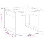 vidaXL Príručný stolík sivý dub sonoma 50x50x35 cm spracované drevo – Obrázok 8