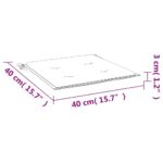 vidaXL Podložky na záhradné stoličky 6 ks tyrkysové 40x40x4 cm látka – Obrázok 8