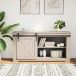 vidaXL Súprava mini posuvných dverí na skriňu čierna 122cm uhlík. oceľ – Obrázok 3