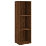 vidaXL Knižnica/TV skrinka hnedý dub 36x30x114 cm spracované drevo – Obrázok 2