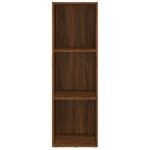 vidaXL Knižnica/TV skrinka hnedý dub 36x30x114 cm spracované drevo – Obrázok 4