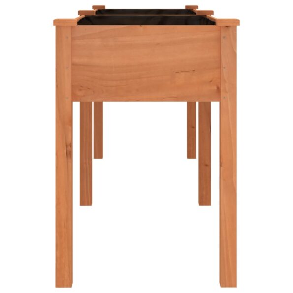 vidaXL Kvetináč s vložkou hnedý 203x53x76 cm jedľový masív – Obrázok 5