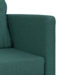 vidaXL Podlahová rozklad. pohovka 2v1 tmavozelená 112x174x55 cm látka – Obrázok 8