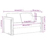 vidaXL Podlahová rozkladacia pohovka 2v1 sivá 112x174x55 cm umelá koža – Obrázok 10