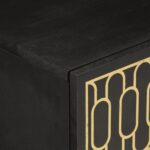 vidaXL Nočné stolíky 2 ks 40x33x46 cm masívne mangovníkové drevo – Obrázok 8