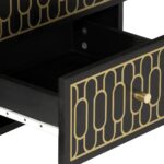 vidaXL Nočné stolíky 2 ks 40x33x46 cm masívne mangovníkové drevo – Obrázok 9