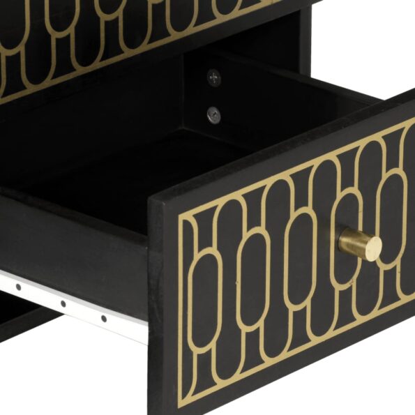 vidaXL Nočné stolíky 2 ks 40x33x46 cm masívne mangovníkové drevo – Obrázok 9