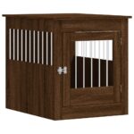 vidaXL Nábytková prepravka pre psa hnedý dub 64,5x80x71 cm komp. drevo – Obrázok 2