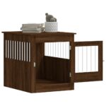 vidaXL Nábytková prepravka pre psa hnedý dub 64,5x80x71 cm komp. drevo – Obrázok 5