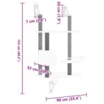 vidaXL Nástenné škrabadlo pre mačky bledosivé 153 cm – Obrázok 7