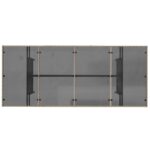 vidaXL Záhradný stôl so sklenenou doskou béžový 190x80x75 cm polyratan – Obrázok 7