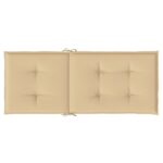 vidaXL Vankúše na stoličky 4 ks béžová melanž 120x50x4 cm látka – Obrázok 6