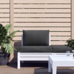 vidaXL Vankúše na paletový nábytok 2 ks antracitová melanž látka – Obrázok 3