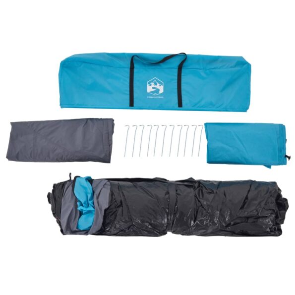 vidaXL Rodinný stan kupola 10 osôb modrý rýchloupínací – Obrázok 10