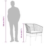 vidaXL Záhradné kreslá 2 ks s vankúšmi hnedé polyratan – Obrázok 10