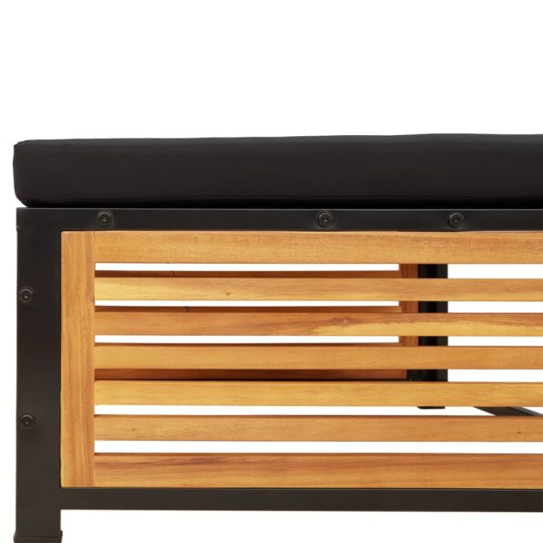 vidaXL Záhradný stôl s taburetkou akáciový masív – Obrázok 8