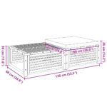 vidaXL Záhradný stôl s taburetkou akáciový masív – Obrázok 9