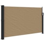 vidaXL Zaťahovacia bočná markíza, sivohnedá 120x600 cm – Obrázok 2