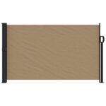 vidaXL Zaťahovacia bočná markíza, sivohnedá 120x600 cm – Obrázok 3