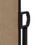 vidaXL Zaťahovacia bočná markíza, sivohnedá 120x600 cm – Obrázok 8