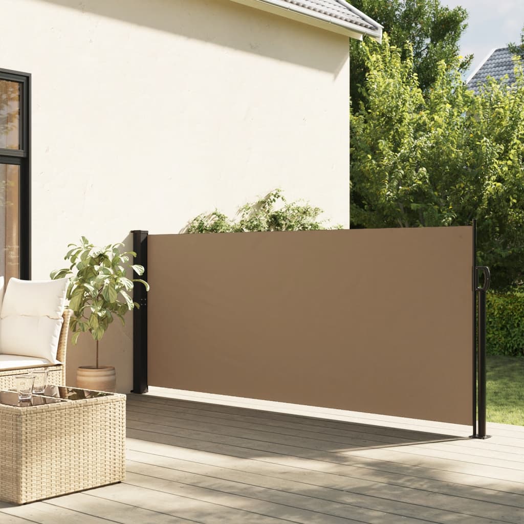 VXL8721012484481_m_en_hd_1.jpg vidaXL Zaťahovacia bočná markíza, sivohnedá 120x600 cm – Obrázok 1