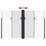 vidaXL Zaťahovacia bočná markíza, biela 220x1000 cm – Obrázok 5