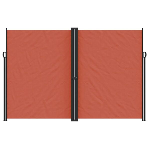 vidaXL Zaťahovacia bočná markíza tehlová 220x1200 cm – Obrázok 3