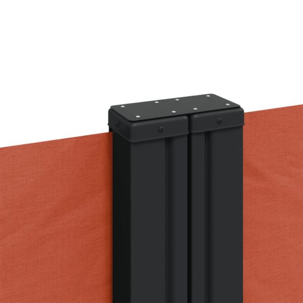 vidaXL Zaťahovacia bočná markíza tehlová 220x1200 cm – Obrázok 7