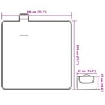 vidaXL Pikniková deka skladacia viacfarebná kockovaná 200x200 cm zamat – Obrázok 6