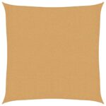 vidaXL Tieniaca plachta 160 g/m² štvorcová piesková 3x3 m HDPE – Obrázok 2