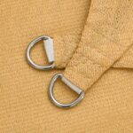 vidaXL Tieniaca plachta 160 g/m² štvorcová piesková 3x3 m HDPE – Obrázok 5