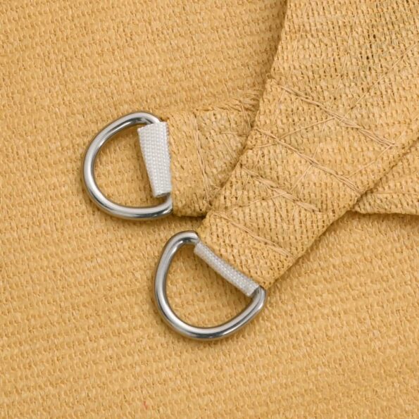 vidaXL Tieniaca plachta 160 g/m² štvorcová piesková 3x3 m HDPE – Obrázok 5