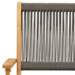 vidaXL Skladacie záhradné stoličky 4 ks sivé masívne akáciové drevo – Obrázok 9