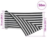 vidaXL Tieniaca sieť antracitovo-biela 1,5x50 m HDPE 150 g/m² – Obrázok 8