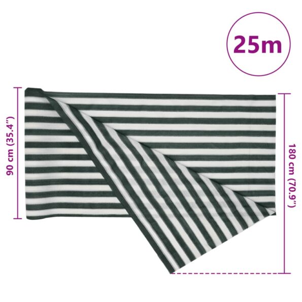 vidaXL Tieniaca sieť zeleno-biela 1,8x25 m HDPE 195 g/m² – Obrázok 8