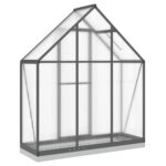 vidaXL Skleník s základovým rámom antracitový 169x58x202 cm hliník – Obrázok 5