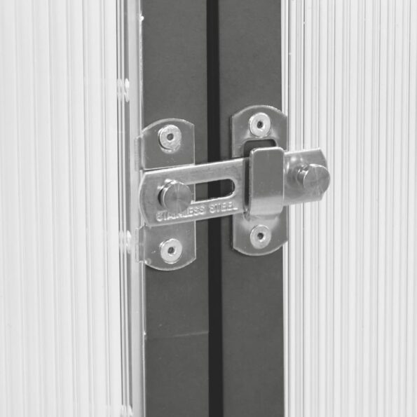 vidaXL Skleník s základovým rámom antracitový 169x114x202 cm hliník – Obrázok 7