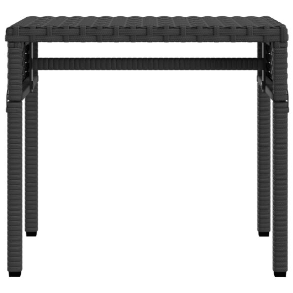 vidaXL Lehátka 2 ks so strieškou a stolíkom čierne polyratan – Obrázok 6
